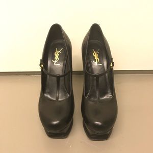 YSL Tribute T-Strap Mary Jane Platform Pumps